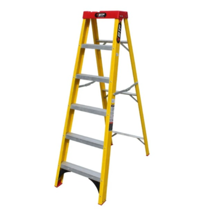 ESCADA FIBRA TESOURA PRATICA 6 DEGRAUS BTF